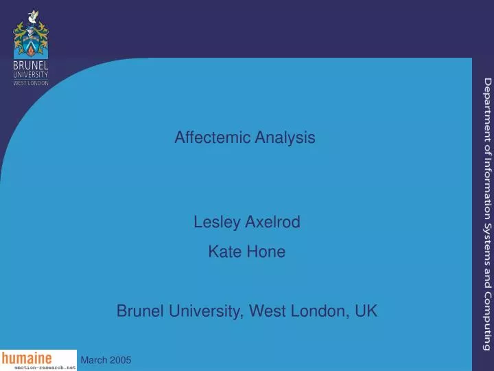 affectemic analysis