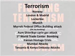 Terrorism