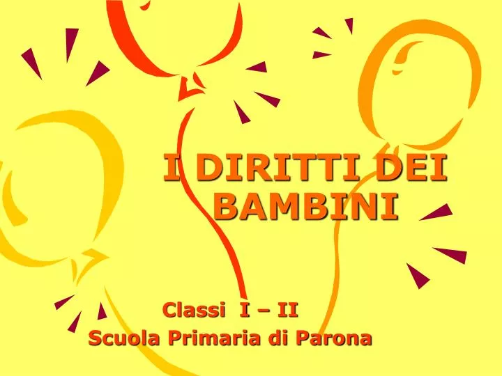 i diritti dei bambini