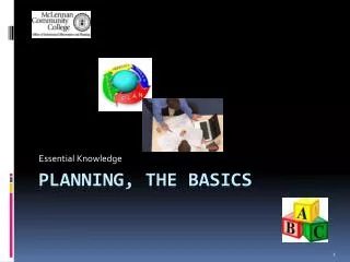 Planning, the basics