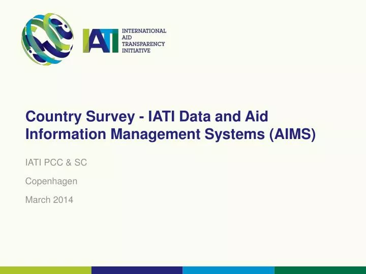 country survey iati data and aid information management systems aims