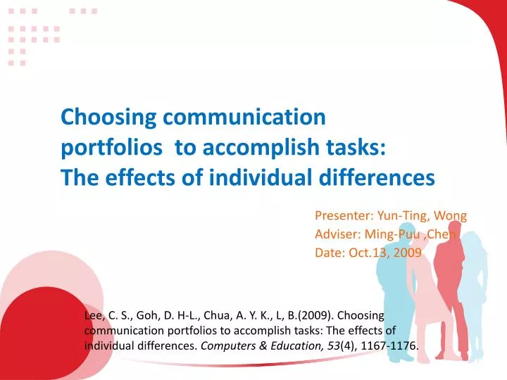 choosing communication portfolios to accomplish tasks the effects of individual differences
