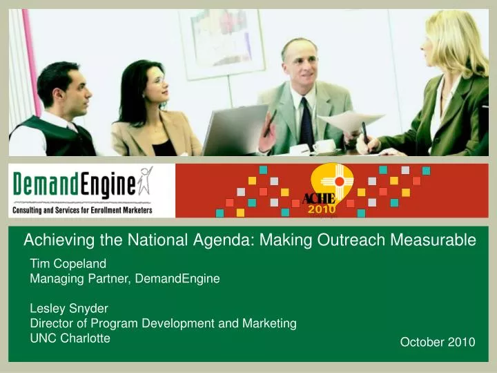 achieving the national agenda making outreach measurable