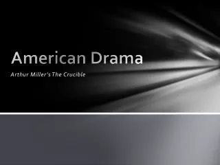 American Drama