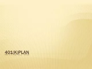 401(K)Plan