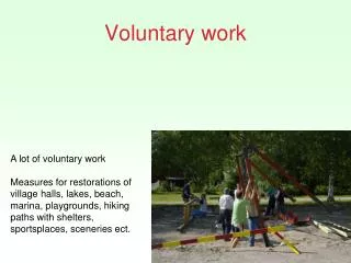 Voluntary work