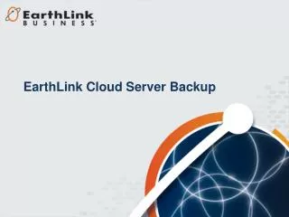 EarthLink Cloud Server Backup