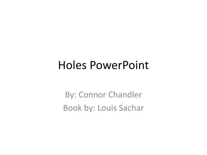 holes powerpoint