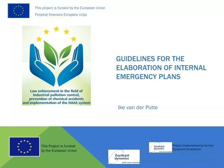 guidelines for the elaboration of internal emergency plans