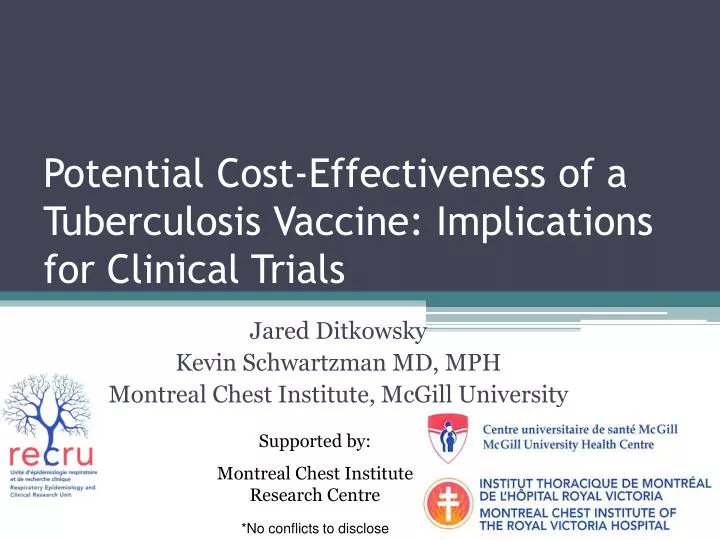 potential cost effectiveness of a tuberculosis vaccine implications for clinical trials