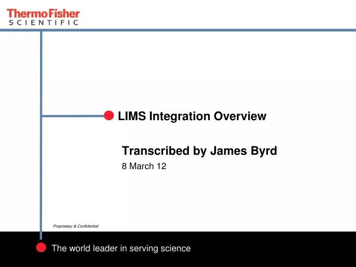 lims integration overview