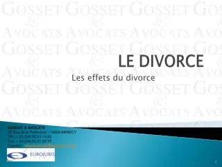 le divorce
