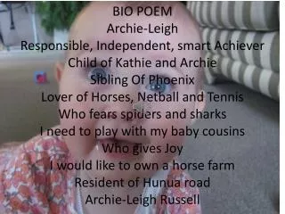 Bio Poem Archie-Leigh