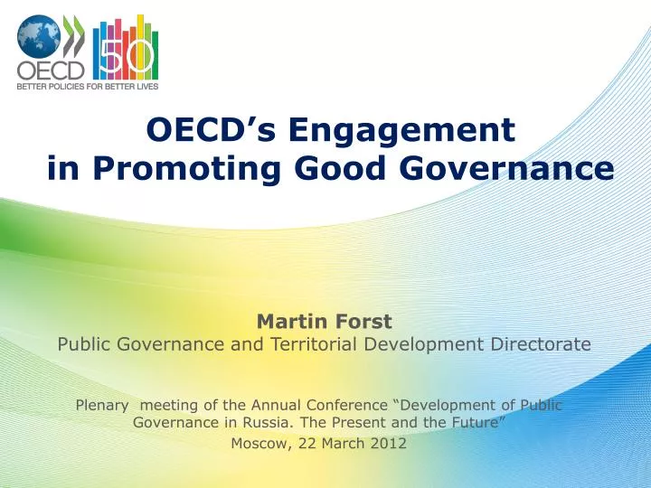 oecd s engagement in promoting good governance