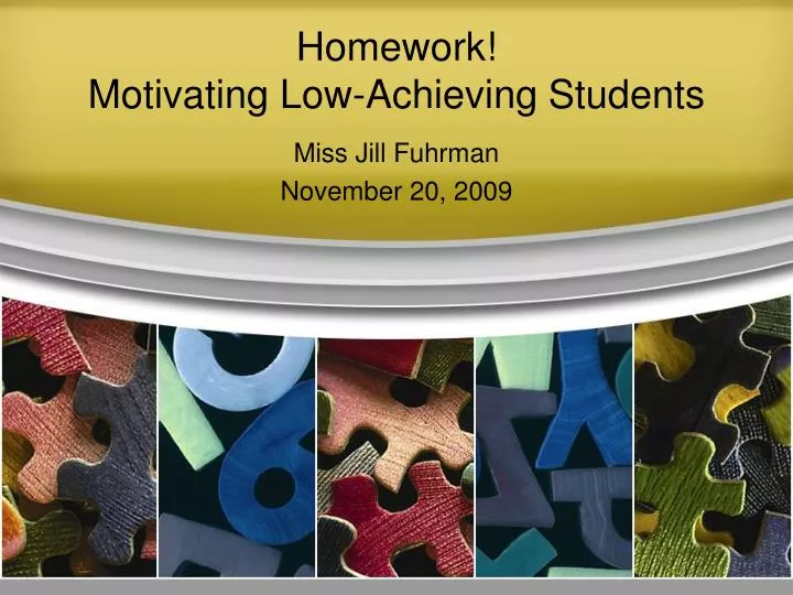 homework motivating low achieving students
