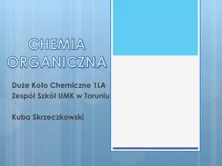 chemia organiczna