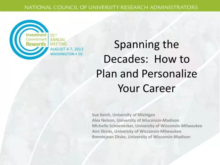 spanning the decades how to plan and personalize your career