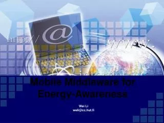 Mobile Middleware for Energy-Awareness