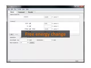 Free energy change