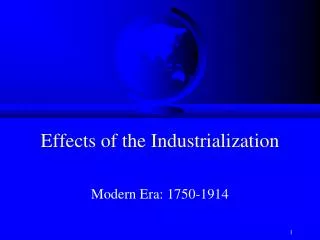 effects of the industrialization