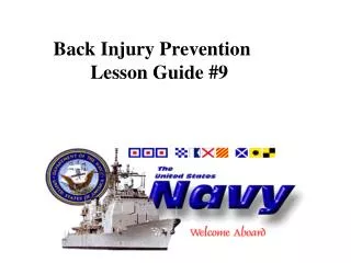 Back Injury Prevention Lesson Guide #9