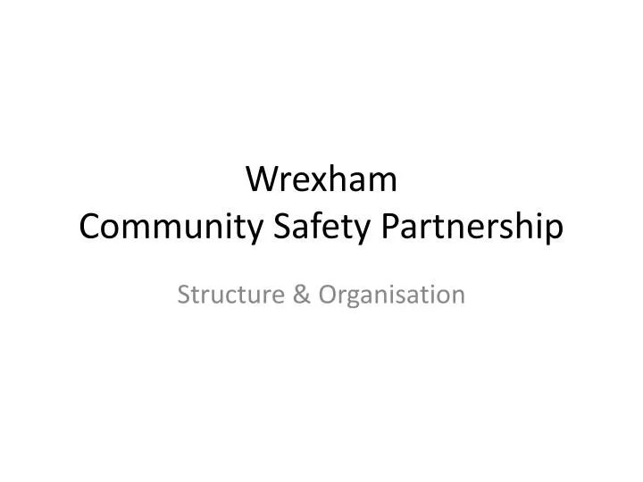 wrexham community safety partnership