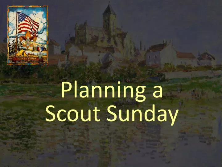planning a scout sunday