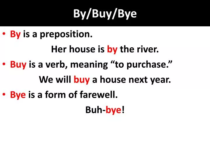 by buy bye