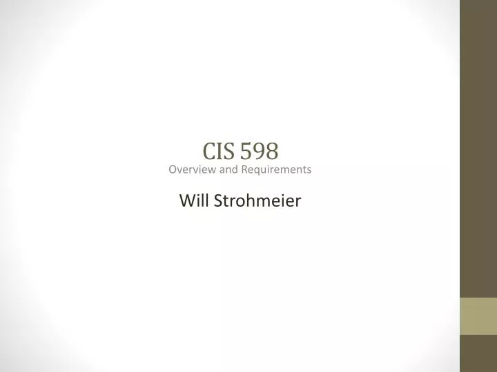 cis 598