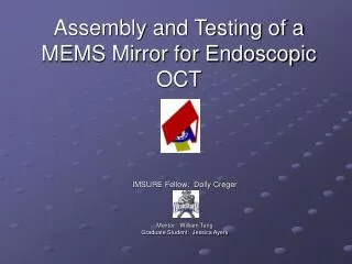 Assembly and Testing of a MEMS Mirror for Endoscopic OCT