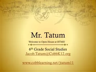 Mr. Tatum