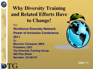 Why Diversity Training and Related Efforts Have to Change!