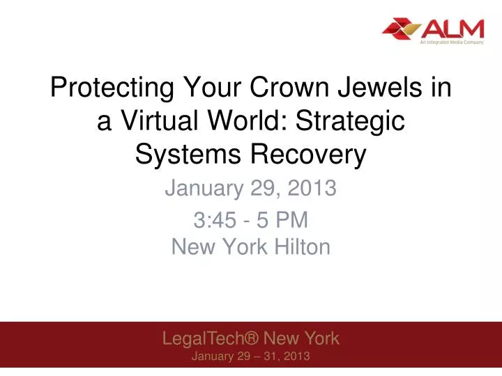 protecting your crown jewels in a virtual world strategic systems recovery