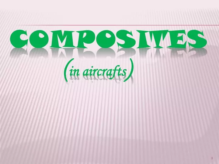 composites in aircrafts