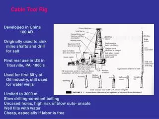 Cable Tool Rig