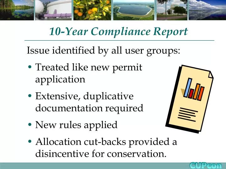 10 year compliance report