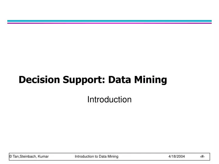 decision support data mining