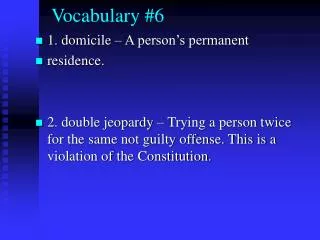 vocabulary 6