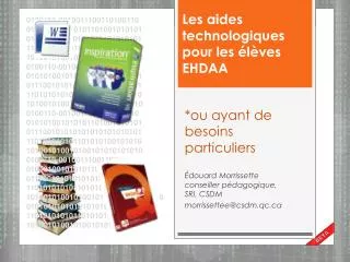 ou ayant de besoins particuliers