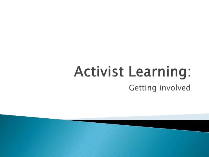 activist learning