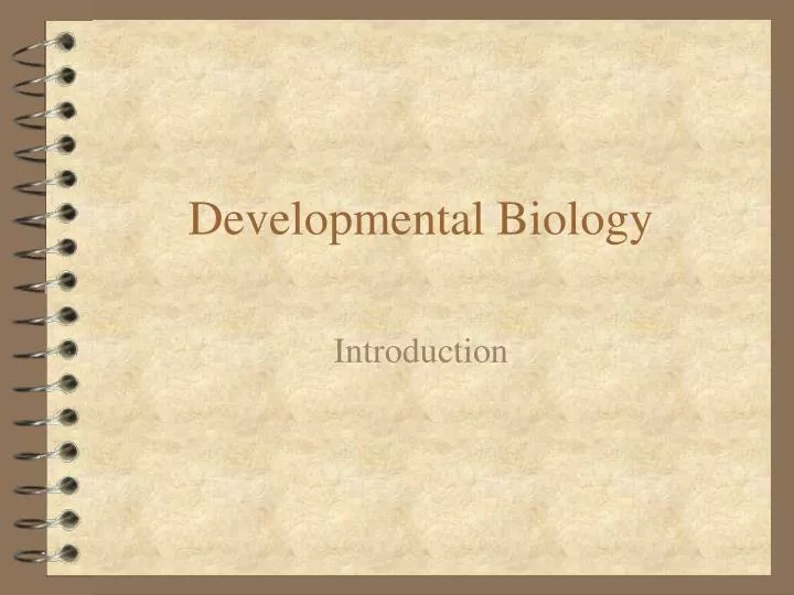 developmental biology