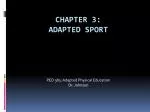Chapter 3: Adapted Sport - slide 1