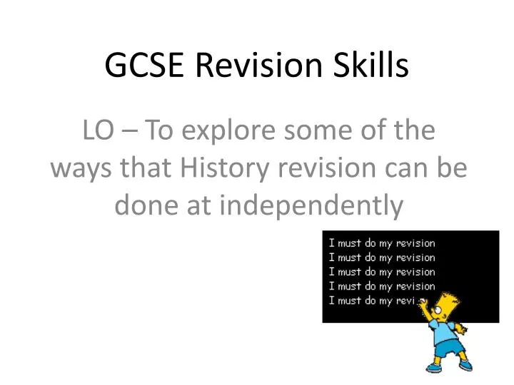 gcse revision skills