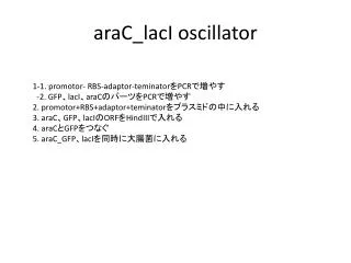 arac laci oscillator