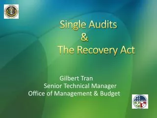 Single Audits 	&amp;	 	The Recovery Act