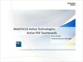 WebFOCUS Active Technologies :