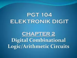 PGT 104 ELEKTRONIK DIGIT