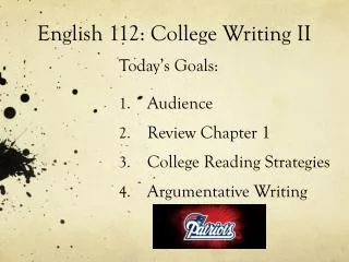 English 112: College Writing II