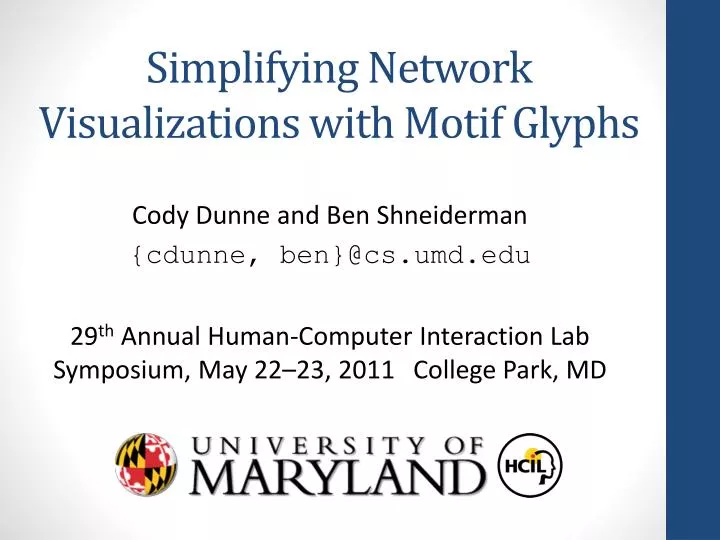 simplifying network visualizations with motif glyphs