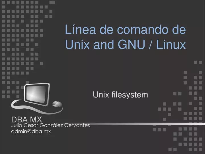 l nea de comando de unix and gnu linu x
